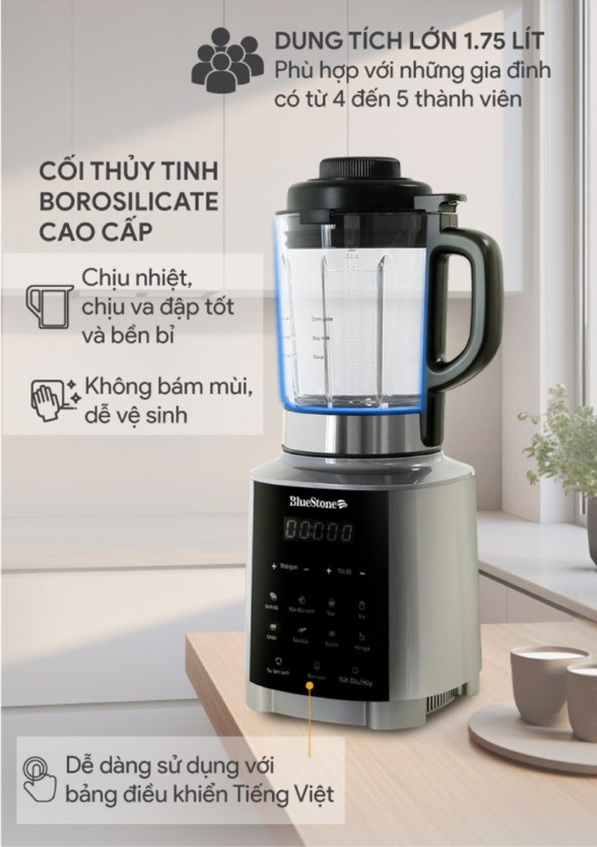 Máy làm sữa hạt BlueStone BLB-6038 - Hàng chính hãng