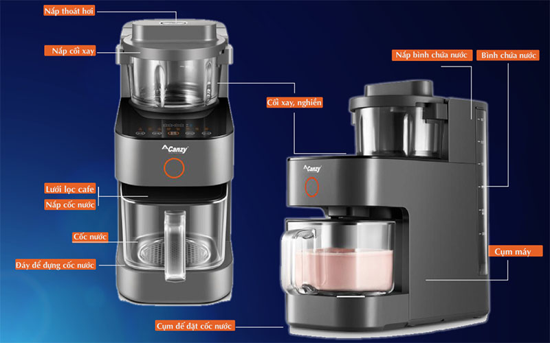 Máy làm sữa hạt Canzy CZ-780K - Hàng chính hãng