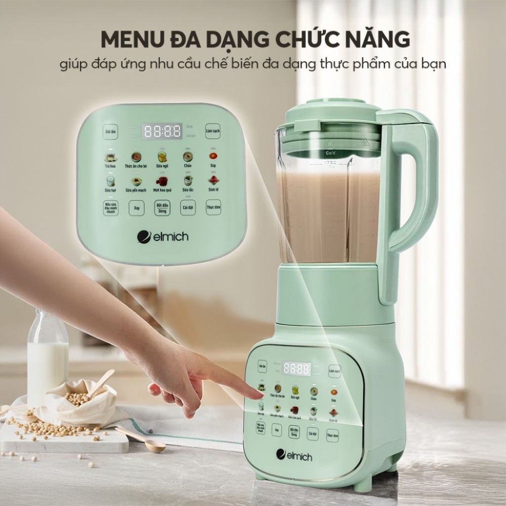 Máy làm sữa hạt Elmich CBE-8974 - Hàng chính hãng