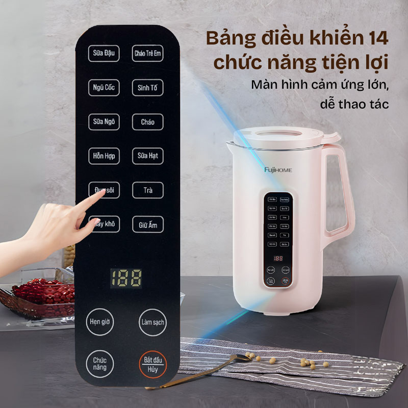 Máy làm sữa hạt Fujihome SM1612 - Hàng chính hãng