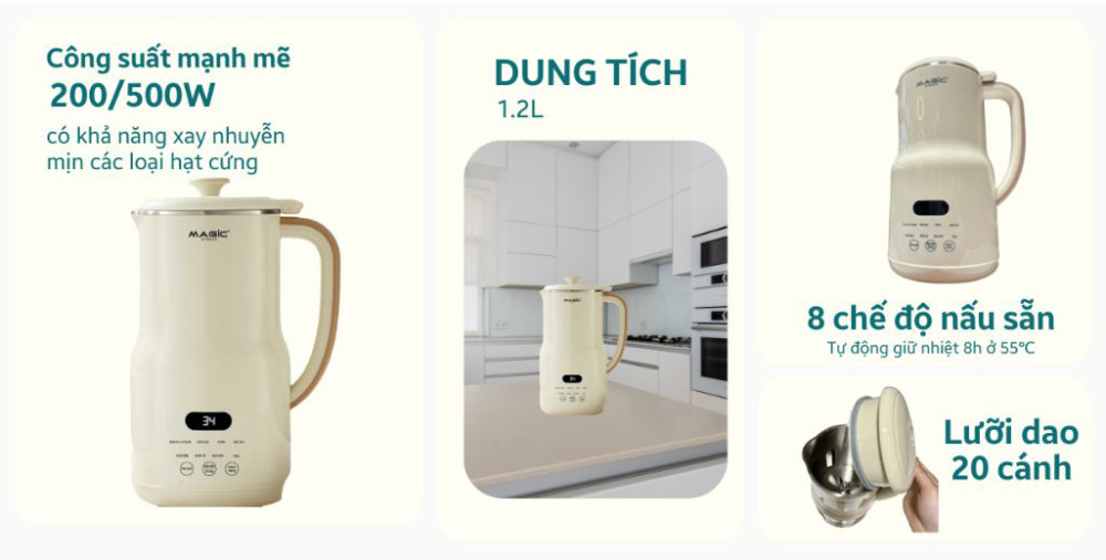 Máy làm sữa hạt Magic A-99 - Hàng chính hãng