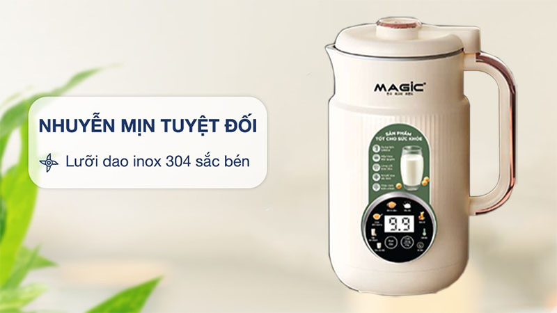 Chất liệu lưỡi dao xay của Máy làm sữa hạt Magic Eco A-97