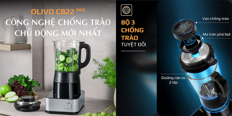 Máy làm sữa hạt Olivo CB22 PRO - Hàng chính hãng