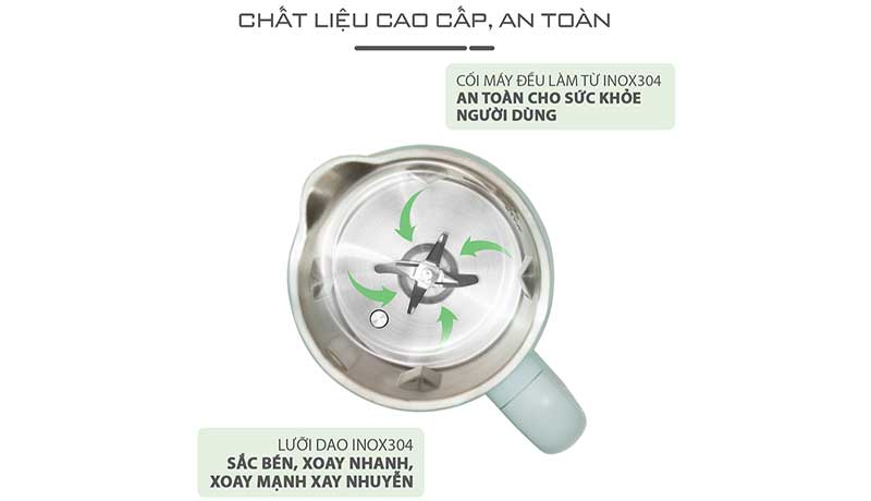 Chất liệu của Máy làm sữa hạt Tapuho TMB600