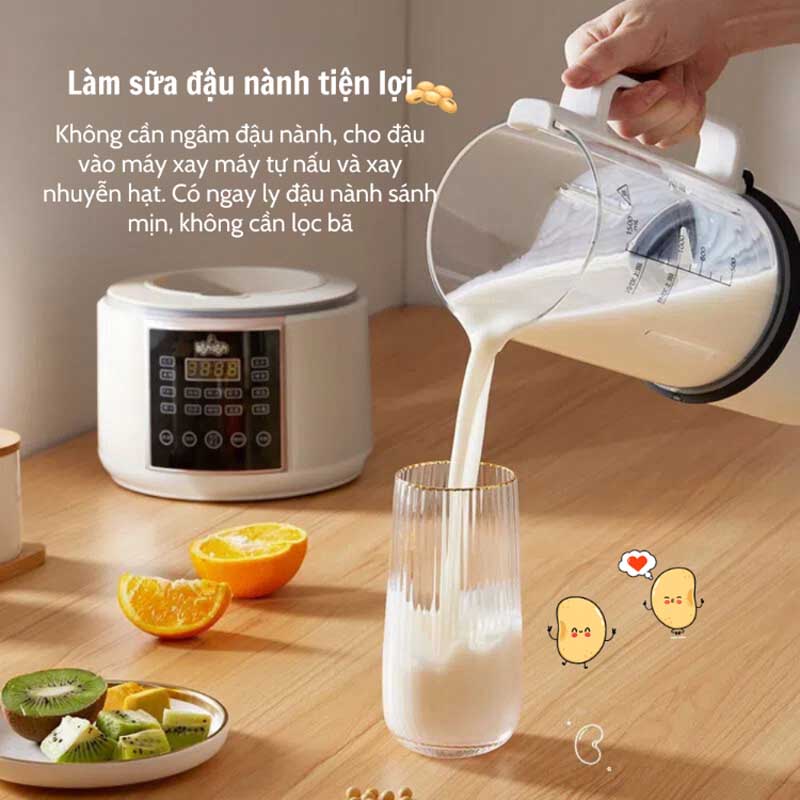 Làm sữa đạu nành và các loại sữa hạt một cách nhanh chóng, tiện lợi