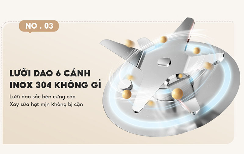 Máy làm sữa hạt Bear SB-SH06C - Hàng chính hãng