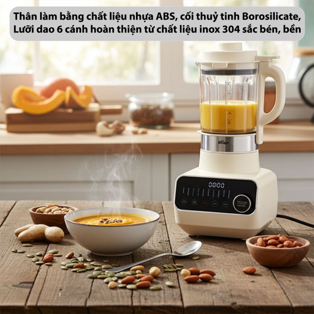 Máy làm sữa hạt đa năng Bear BCB-D17231W - Hàng chính hãng