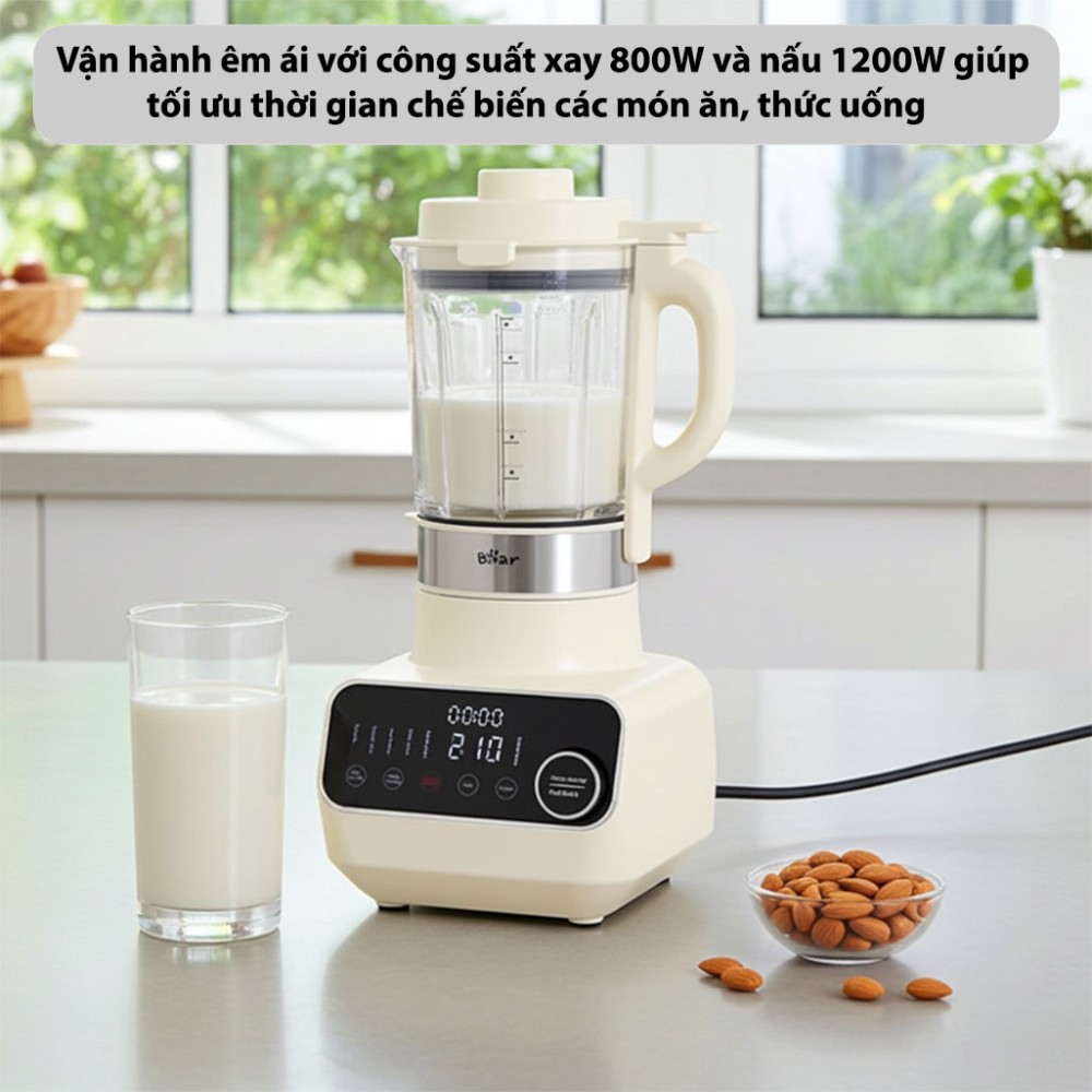 Máy làm sữa hạt đa năng Bear BCB-D17231W - Hàng chính hãng