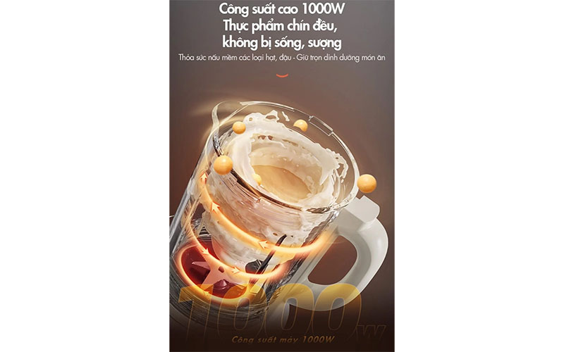 Máy làm sữa hạt đa năng Bear PBJ-D10T1 - Hàng chính hãng