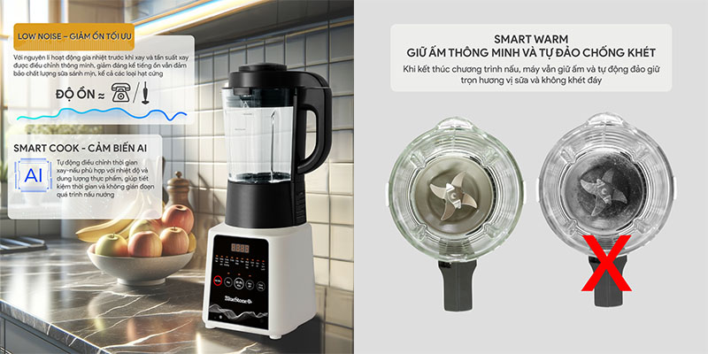 Máy làm sữa hạt đa năng BlueStone BLB-6028 - Hàng chính hãng