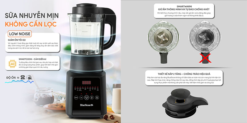 Máy làm sữa hạt đa năng BlueStone BLB-6036 - Hàng chính hãng