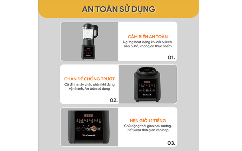 Máy làm sữa hạt đa năng BlueStone BLB-6036 - Hàng chính hãng