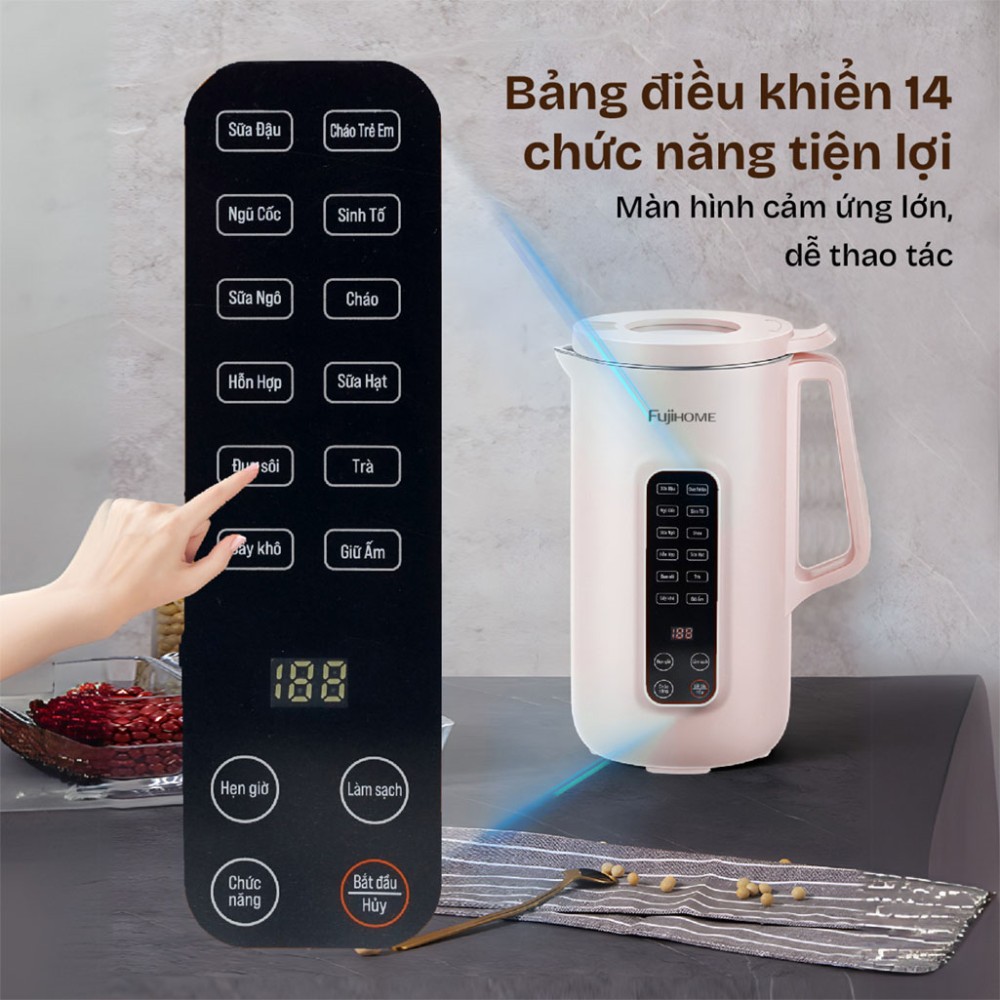 Máy làm sữa hạt đa năng Fujihome SM1626 - Hàng chính hãng