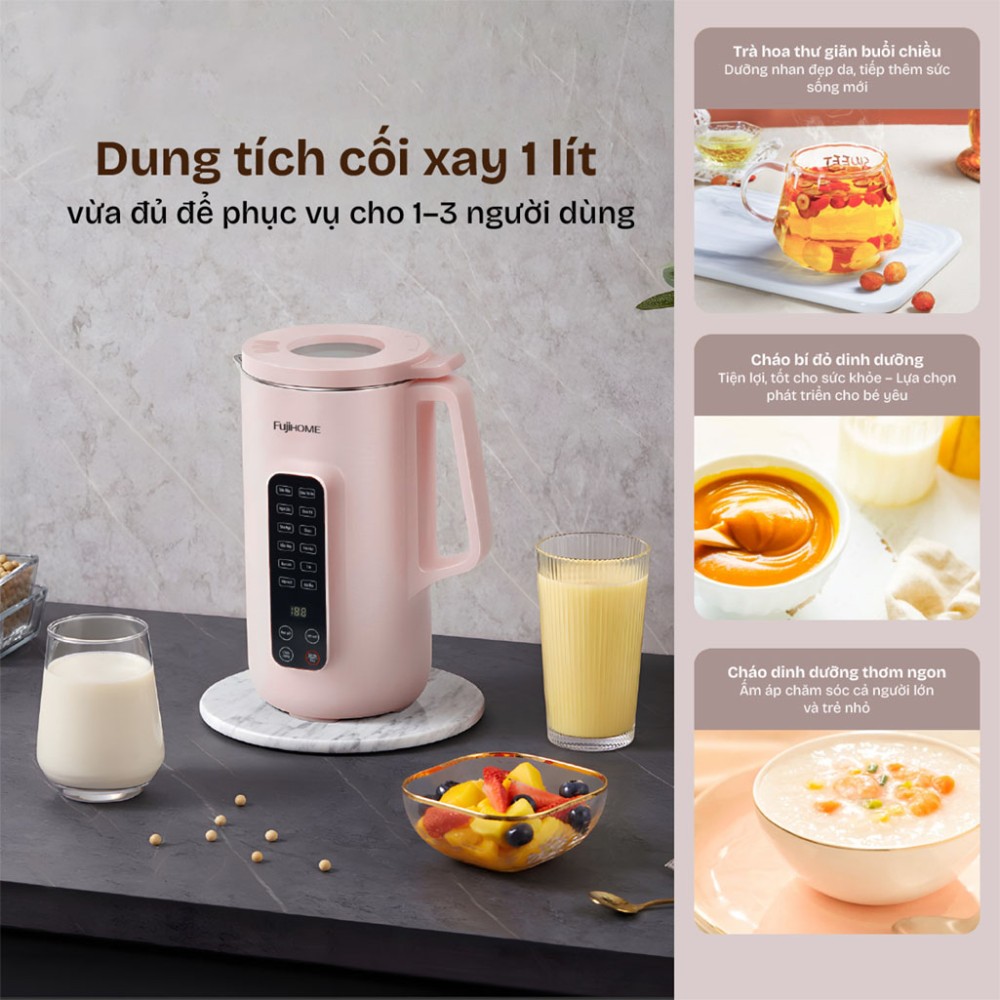 Máy làm sữa hạt đa năng Fujihome SM1626 - Hàng chính hãng