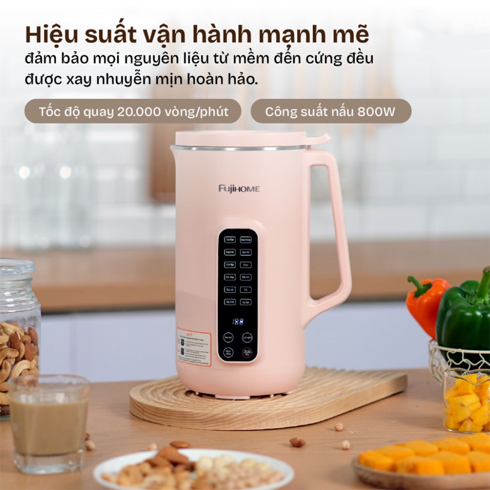 Máy làm sữa hạt đa năng Fujihome SM1626 - Hàng chính hãng