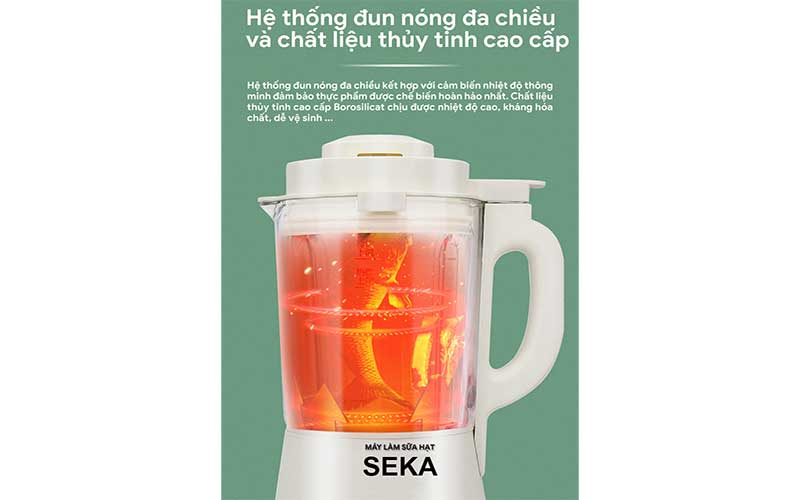 Máy làm sữa hạt đa năng Seka E300 - Hàng chính hãng