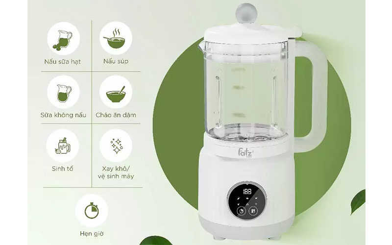 Máy làm sữa hạt 7 chức năng Soy 1 Fatzbaby FB8511HB - Hàng chính hãng