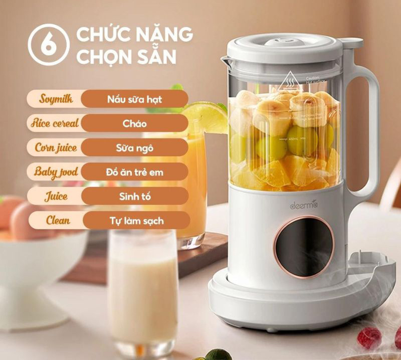Máy làm sữa hạt Deerma NU500W - Hàng chính hãng