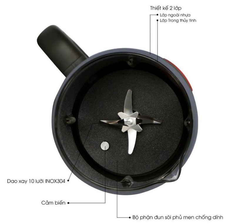 Máy làm sữa hạt Gali GL-1410A - Hàng chính hãng