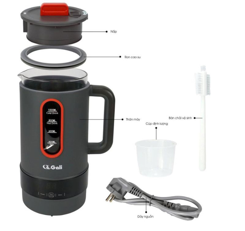 Máy làm sữa hạt Gali GL-1410A - Hàng chính hãng