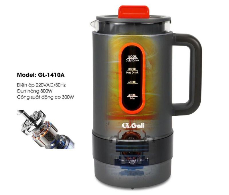 Máy làm sữa hạt Gali GL-1410A - Hàng chính hãng