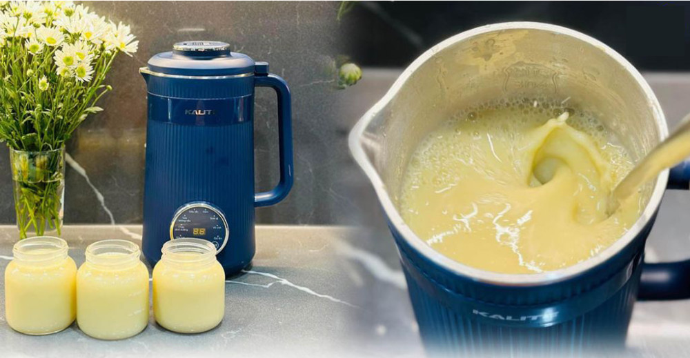 Sữa sau khi nấu thơm ngon, sánh mịn, không phải lọc