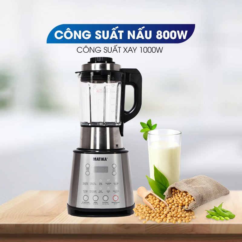Máy làm sữa hạt Matika MTK-3286 - Hàng chính hãng
