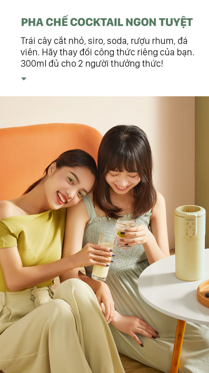 Máy có dung tích 300ml phù hợp cho cá nhân