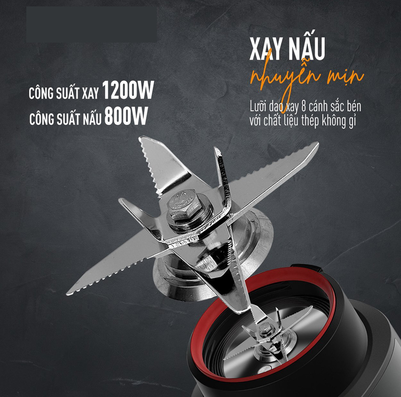 Máy làm sữa hạt đa năng Nagakawa NAG0824 - Hàng chính hãng