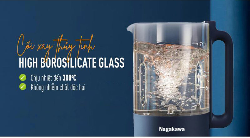 Máy làm sữa hạt đa năng Nagakawa NAG0825 - Hàng chính hãng
