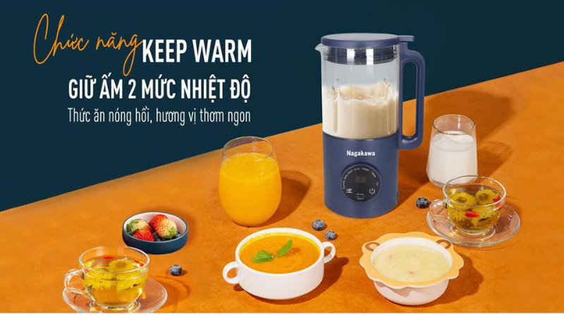 Máy làm sữa hạt đa năng Nagakawa NAG0825 - Hàng chính hãng