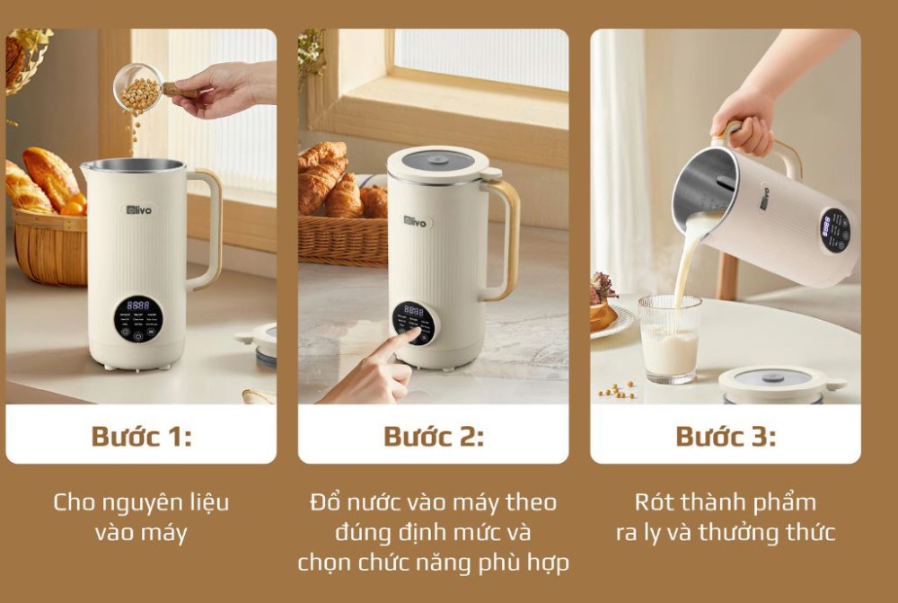 Máy làm sữa hạt Olivo CB1200 - Hàng chính hãng