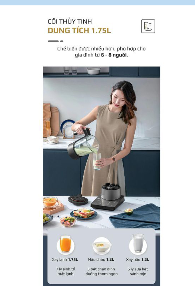 Máy xay nấu đa năng Olivo X24 PRO - Hàng chính hãng