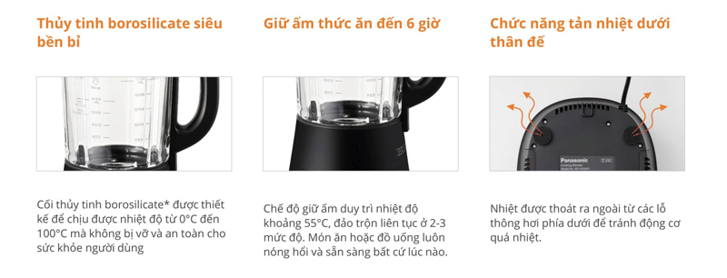 Máy làm sữa hat Panasonic MX-HG6401KRA - Hàng chính hãng