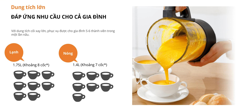 Máy làm sữa hat Panasonic MX-HG6401KRA - Hàng chính hãng