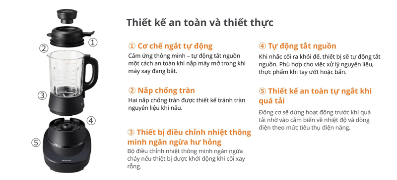 Máy làm sữa hat Panasonic MX-HG6401KRA - Hàng chính hãng