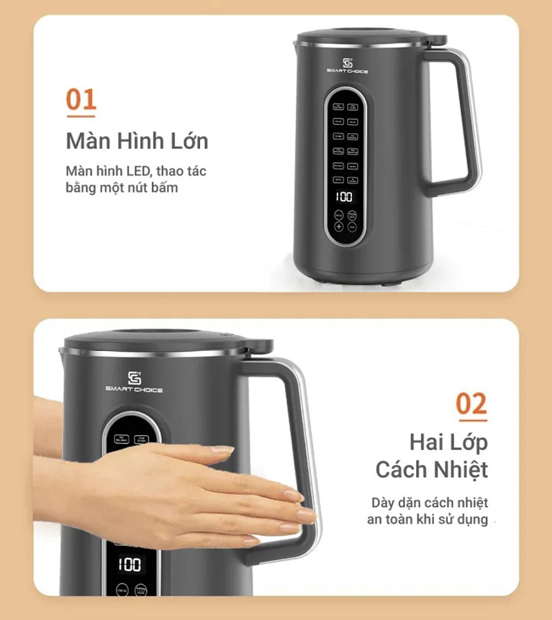 Máy làm sữa hạt SmartChoice SCG-SH001 - Hàng chính hãng