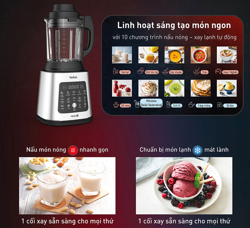 Máy làm sữa hạt Tefal BL98SC66 - Hàng chính hãng
