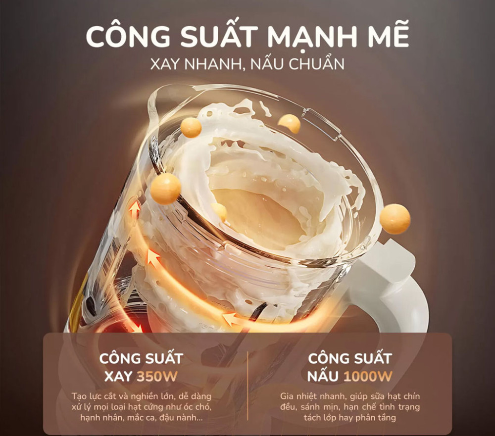 Máy làm sữa hạt Unie UCB15 - Hàng chính hãng