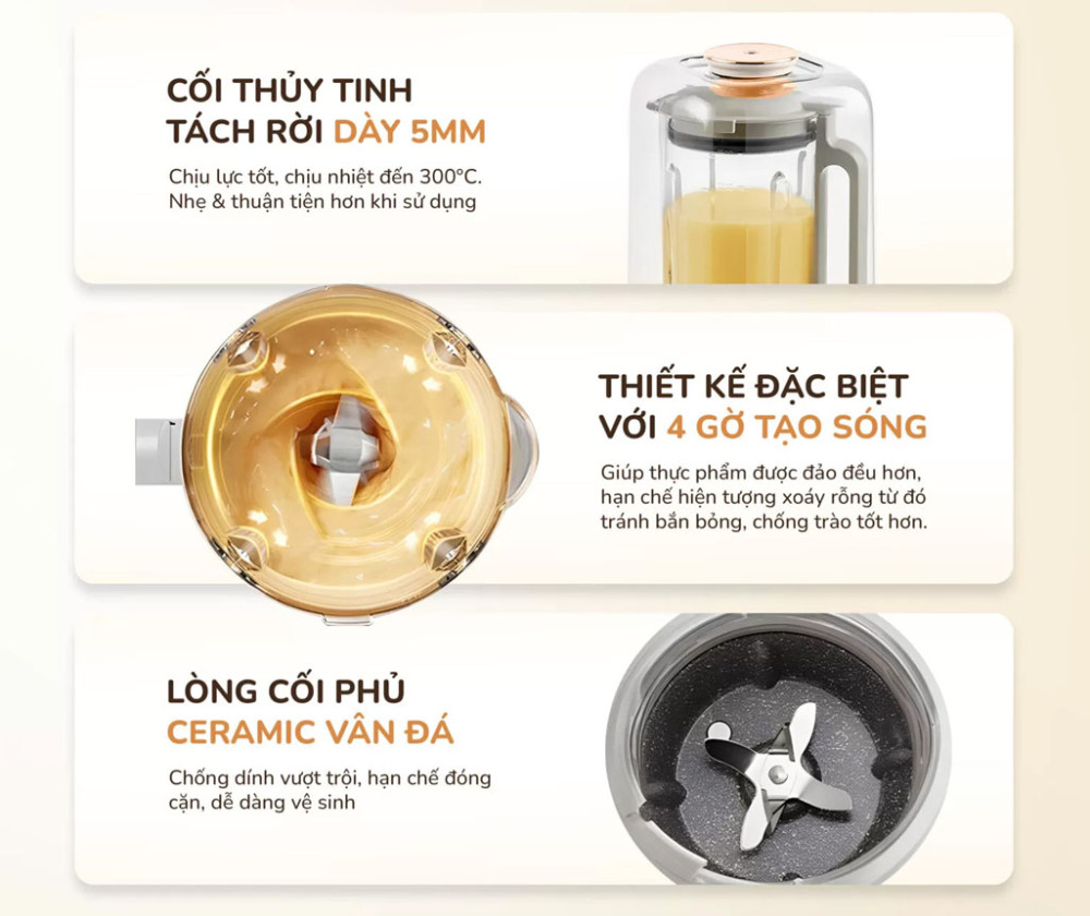 Máy làm sữa hạt Unie UCB15 - Hàng chính hãng