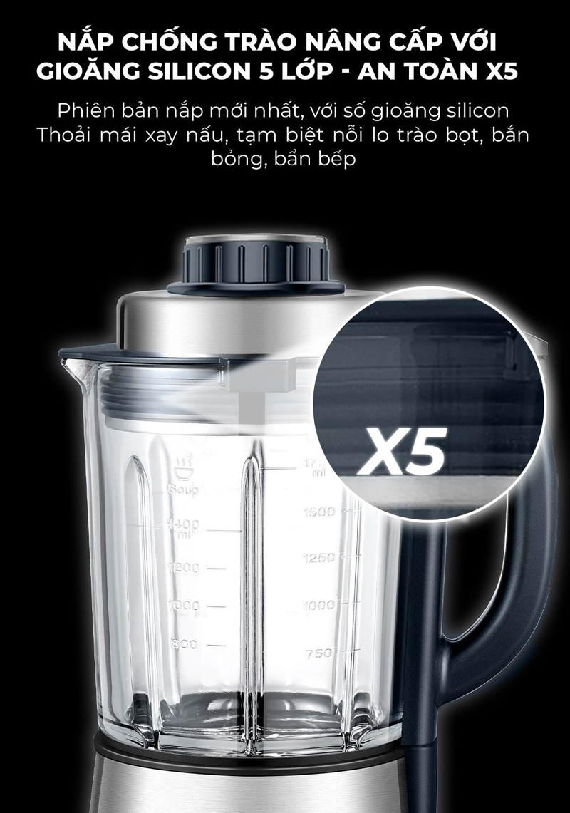 Máy làm sữa hạt cao cấp Unie V9S PRO - Hàng chính hãng