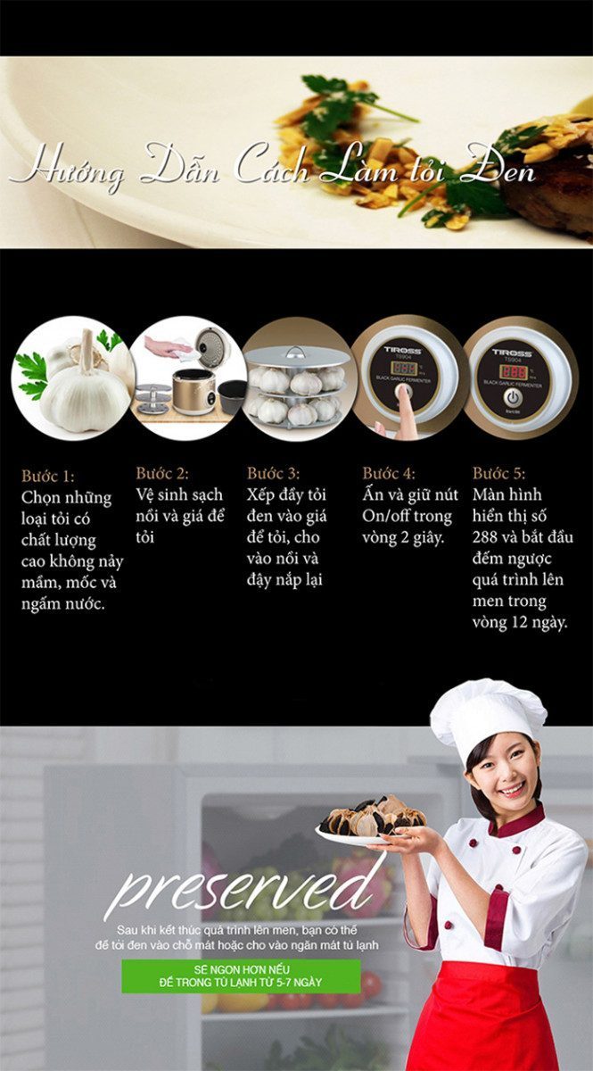 Máy làm tỏi đen Sunca SF-G100 - Hàng chính hãng