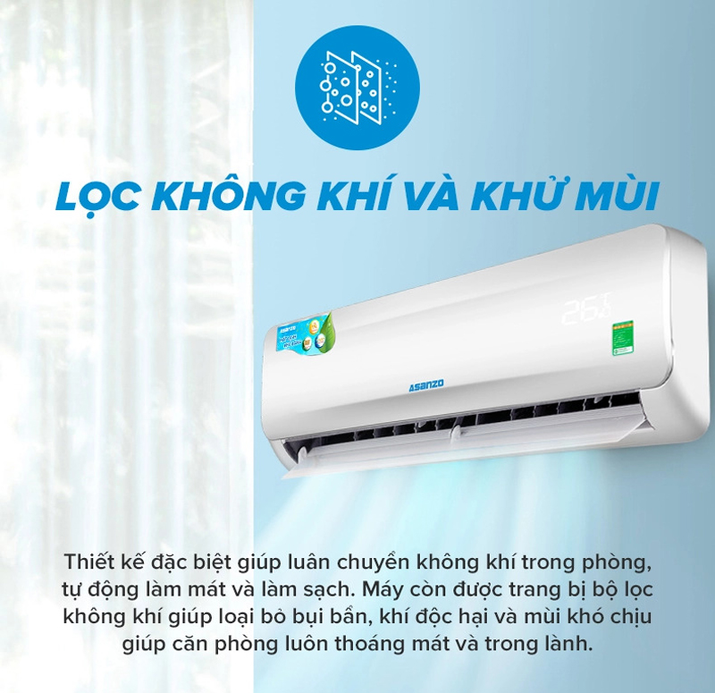 Máy lạnh Asanzo S35NT2 - Hàng chính hãng