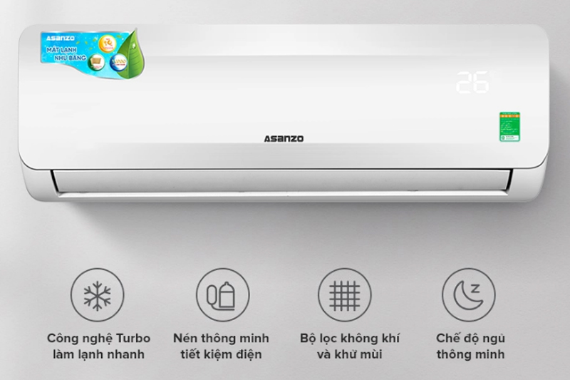 Máy lạnh Asanzo S35NT2 - Hàng chính hãng