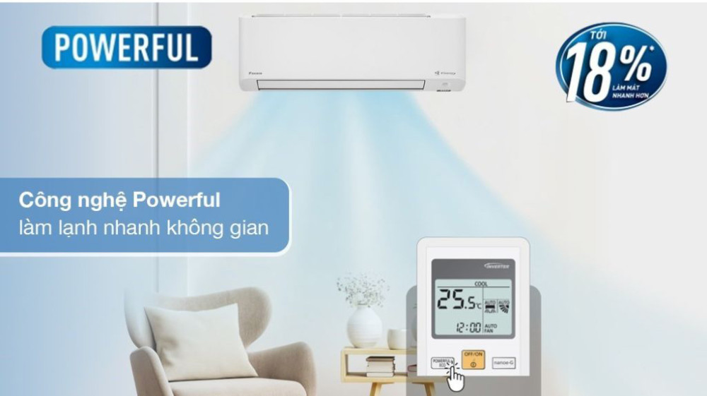Điều hòa 1 chiều Daikin inverter FTKY50ZVMV - Hàng chính hãng