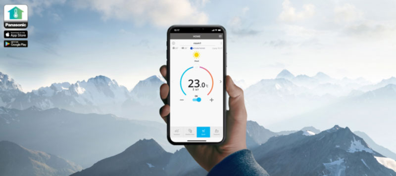 Kết nối được với điện thoại của mình qua ứng dụng Panasonic Comfort Cloud