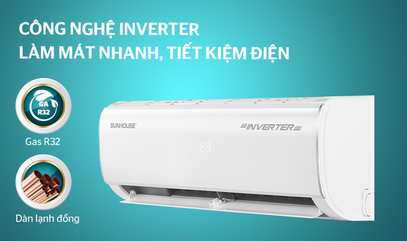 Công nghệ Inverter, vận hành êm ái, tiết kiệm điện năng