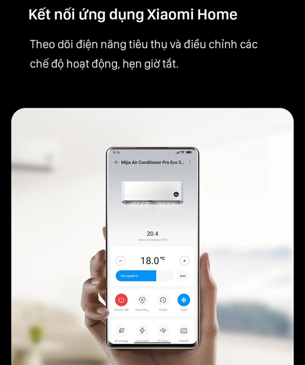 Máy lạnh Xiaomi 1.5 HP ASC-12WO/N1C5-VN - Hàng chính hãng