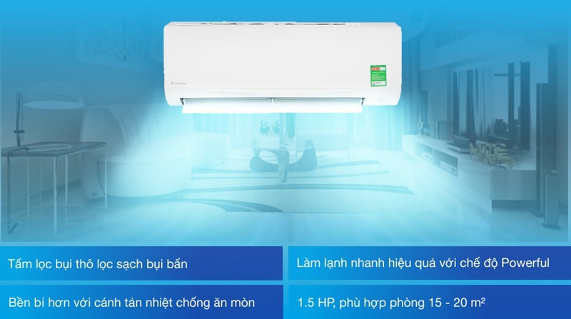 Máy lạnh 1 chiều Daikin FTF35UV1V - Hàng chính hãng