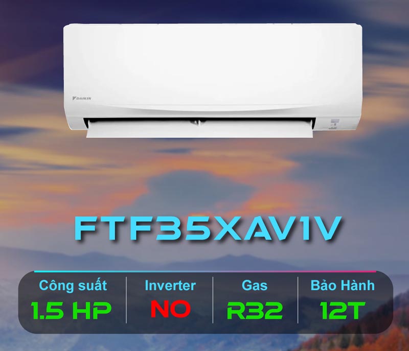 Máy lạnh 1 chiều Daikin 12000 BTU FTF35XAV1V - Hàng chính hãng